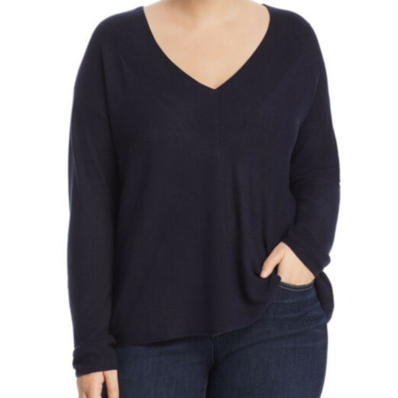 Eileen Fisher Sweaters - Eileen Fisher Silky Tencel V-Neck Box Top Sweater